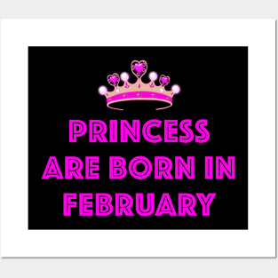 PRINCESS ARE BORN IN FEBRUARY LGBTQ+ Posters and Art